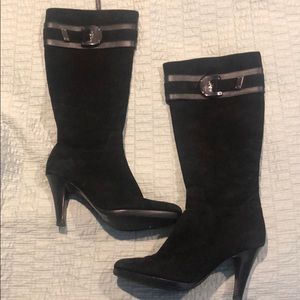 Cole Haan Nike Air Black Suede Boots